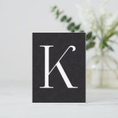 Carte Postale Lettre monogramme K (Debout devant)