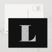 Carte Postale Lettre monogramme L (Devant / Derrière)