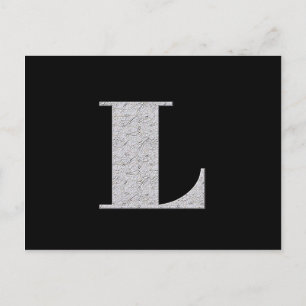 Carte Postale Lettre monogramme L