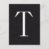 Carte Postale Lettre monogramme T (Devant)