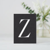 Carte Postale Lettre monogramme Z (Debout devant)