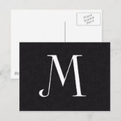 Carte Postale Lettre monographique M (Devant / Derrière)