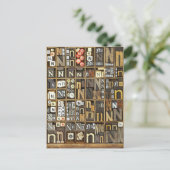 Carte Postale Lettre N (Debout devant)