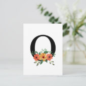 Carte Postale Lettre O (Debout devant)