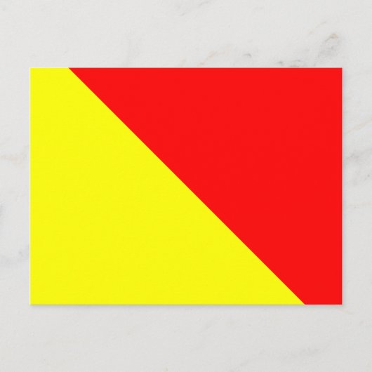 Carte Postale Lettre O du signal d'indicateur alphabétique (Devant)