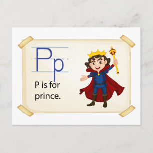 Carte Postale Lettre P