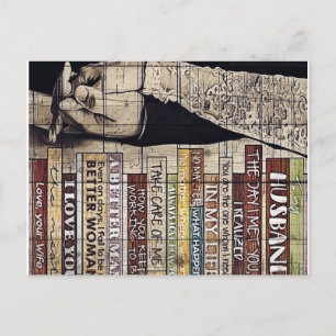 Carte Postale Lettre pour la famille Décoration familiale