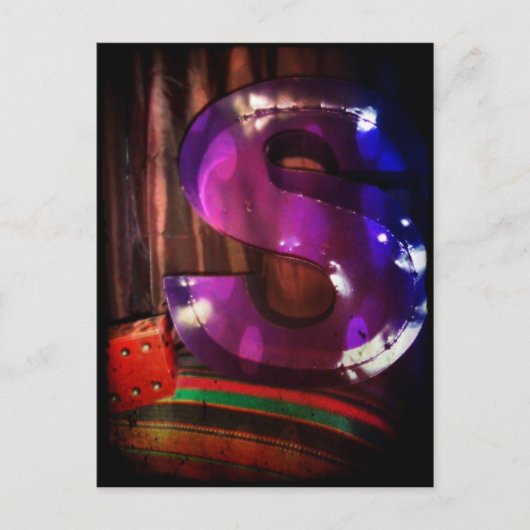 Carte postale Lettre "S" (Devant)