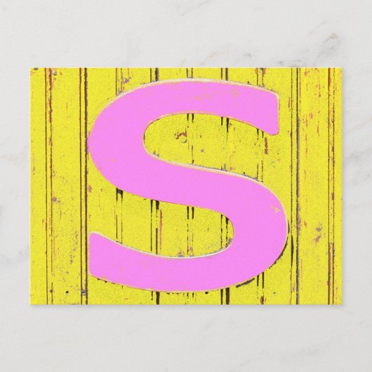 Carte Postale Lettre s (Devant)