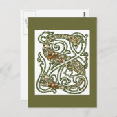 Carte Postale Lettre "S" illuminée (Devant / Derrière)