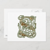 Carte Postale Lettre "S" illuminée (Devant / Derrière)