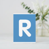 Carte Postale Lettre Twitter Emoji R (Debout devant)