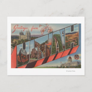 Carte Postale LETTRE UtahGrandes ScènesUtah