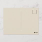 Carte Postale Lettre V Vintage Céleste noeud Monogramme (Dos)