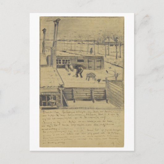 Carte Postale LETTRE Van Gogh Esquisse 330 (Devant)