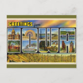 Carte Postale LETTRE vintage GRÂCE IowA (Devant)