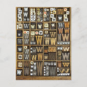 Carte Postale Lettre W (Devant)