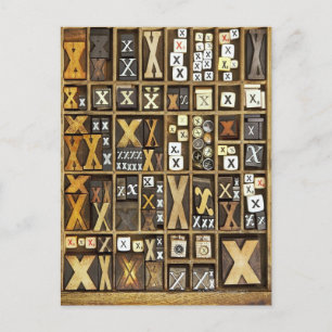 Carte Postale Lettre X