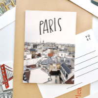 Carte postale Lettrée à la main de la Tour Eiffel