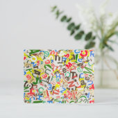 Carte Postale Lettres (Debout devant)