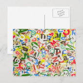 Carte Postale Lettres (Devant / Derrière)
