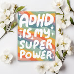 Carte Postale Lettres bulles ADHD Super Power Fun sur mesure<br><div class="desc">Carte faite à la main pour vous ! Customisez avec votre propre texte ou modifiez les couleurs. Consultez ma boutique pour plus de couleurs et de dessins ou faites-moi savoir si vous voulez quelque chose de personnalisé!</div>