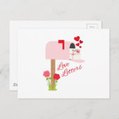 Carte Postale Lettres d'amour (Devant / Derrière)