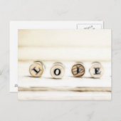 Carte Postale Lettres d'amour (Devant / Derrière)