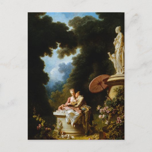 Carte Postale Lettres d'amour de Jean Honore Fragonard (Devant)