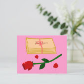 Carte Postale Lettres d'amour romantiques (Debout devant)
