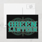 Carte Postale Lettres de démonstration de lanterne verte (Devant / Derrière)