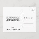 Carte Postale Lettres de fleurs | Maroon Merci (Dos)