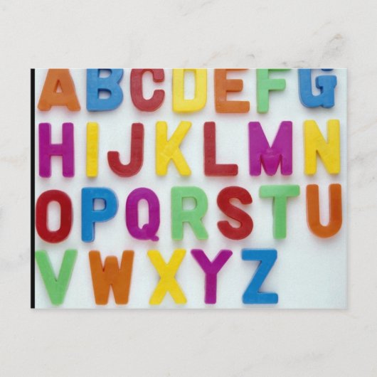 Carte Postale Lettres en plastique pour enfants (Devant)