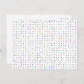 Carte postale Lettres grecques (Devant / Derrière)