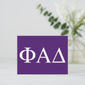 Carte Postale Lettres grecques Phi Alpha Delta (Debout devant)