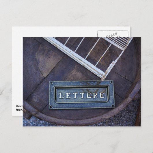 Carte Postale Lettres (lettres) (Devant / Derrière)