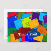 Carte Postale Lettres Mailman MERCI POSTCARDS (Devant / Derrière)