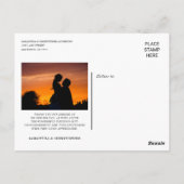 Carte Postale Lettres main Amour & Merci Mariage Merci (Dos)