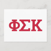 Carte Postale Lettres Phi Sigma Kappa (Devant)