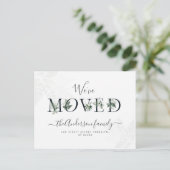 Carte Postale Lettres tendance New Home Moving faire-part (Debout devant)
