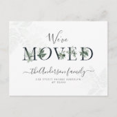 Carte Postale Lettres tendance New Home Moving faire-part (Devant)