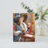 Carte Postale Lettres Tombées Et Thé (Debout devant)