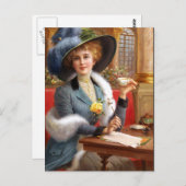 Carte Postale Lettres Tombées Et Thé (Devant / Derrière)