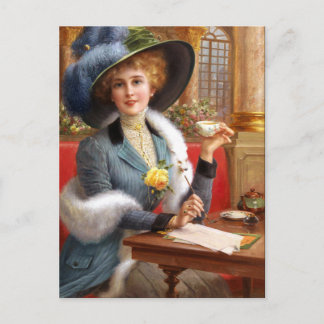 Carte Postale Lettres Tombées Et Thé