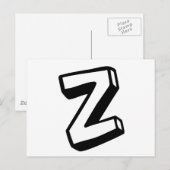 Carte Postale LettreZ (Devant / Derrière)
