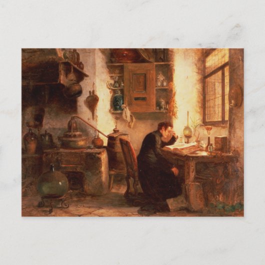 Carte Postale L'étudiant en chimie et en pharmacie (Devant)