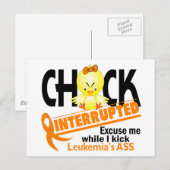 Carte Postale Leucémie Interrompue 2 (Devant / Derrière)