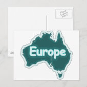 Carte Postale L'Europe ? Drôle bête (Devant / Derrière)