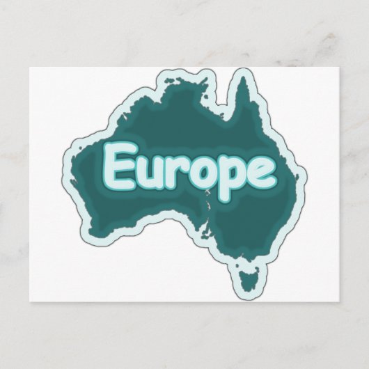 Carte Postale L'Europe ? Drôle bête (Devant)