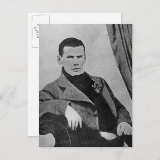 Carte Postale Lev Nikolaevich Tolstoï en tant qu'étudiant (Devant / Derrière)
